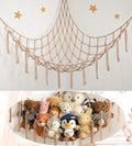 Stuffed Animal Storage Hammock or Net Corner - Large Toy Hammock Net for Stuffed Animals Room Decor - Cute Stuff Animal Organizer Plush Holder - Kids Baby Nursery Essentials Wall Bedroom Home Decor