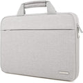 YXLILI Laptop Sleeve Case 14 Inch with Handle, Waterproof, Anti-Scratch, Shockproof Protective Computer Bag, Large Storage & Multi-Pocket Design-Light Grey