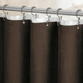 BTTN Brown 3 in 1 Shower Curtains with Clear Liner, Linen Textured Decorative Cloth Shower Curtain PEVA Liner Set with Plastic Hook, Modern Hotel Luxury Waterproof Shower Curtain for Bathroom, 72x72