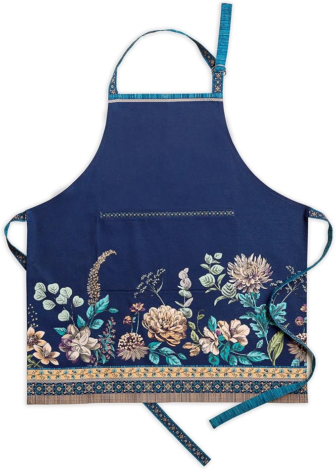 Maison d' Hermine 100% Cotton Apron for women with Pocket Kitchen Chef Apron for Men Cooking Gardening Server Waitress