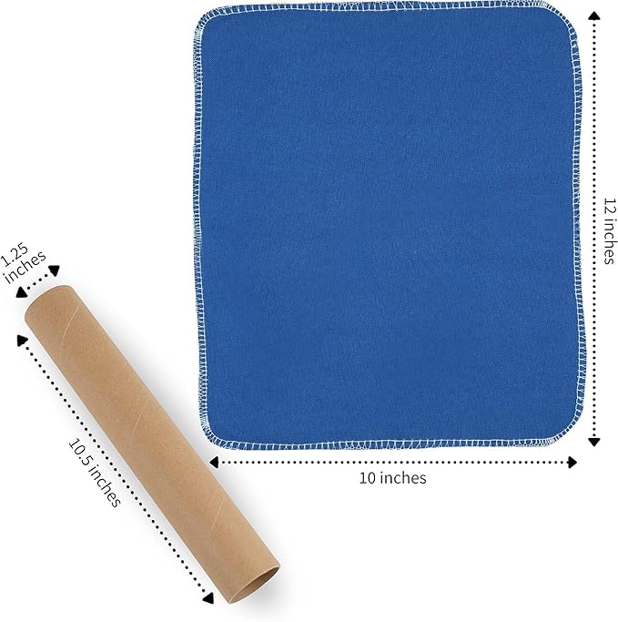 Reusable Paper Towels Roll – Pack of 24 Washable Unpaper Towels and Made to Last - 100% Cotton, Super Absorbent, Reusable Napkins for Kitchen - Eco Friendly Soft Paperless Paper Towel Set