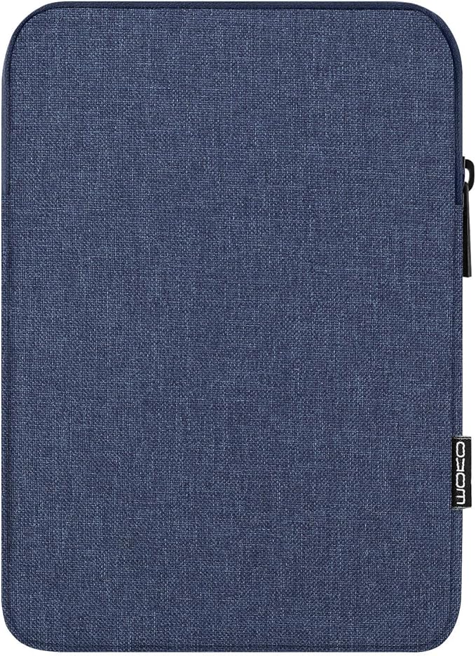 MoKo 7-8 Inch Tablet Sleeve Bag, Polyester Pouch Cover Case Fits iPad mini (A17 Pro) 8.3" 2024, iPad mini 6/5/4/3/2/1, Samsung Galaxy Tab S2 8.0, Tab A 8.0, ZenPad Z8s 7.9,Navy Blue