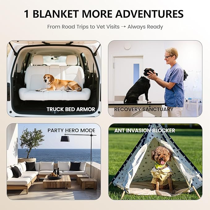 gogobunny 100% Double Sided Waterproof Dog Blanket Soft Pet Bed Cover Reversible Protect Furniture Couch Sofa Car for Puppy Cat (Dark Charcoal/Light Charcoal, 30x30 Inch (Pack of 1))