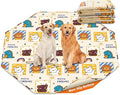 PJYuCien Washable Pee Pads for Dogs 2 Pack, 89" x 33" Octagonal Non-Slip and Leak-Proof Pee Mat, Puppy Training Pads for Whelping, Playpen, Crate, Bed （24/30/36/42'' 8 Panels Pen）