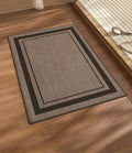 chakme Bathroom Rugs Mat 24x17, Ultra Thin Non Slip Bath Mat Small Quick Dry Absorbent Bath Mat for Bathroom Floor, (Dark Beige, 24"x17")