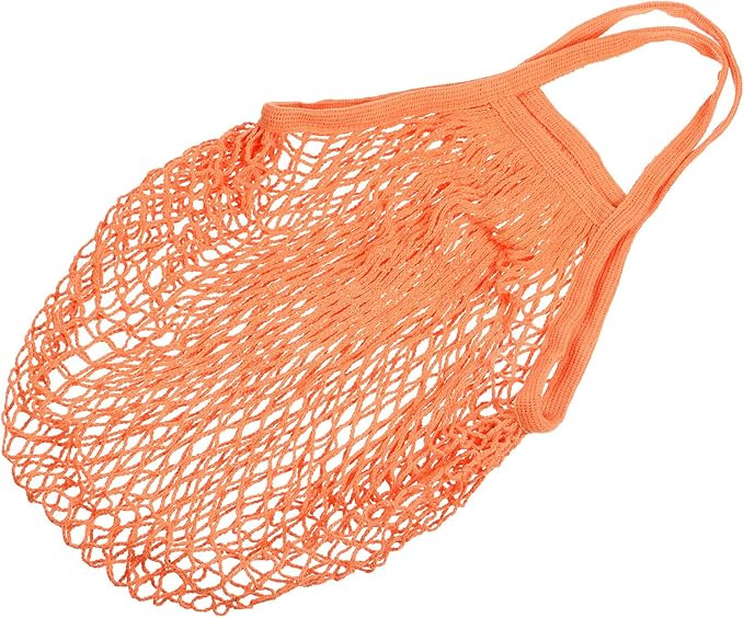 MECCANIXITY Cotton Mesh Bag Reusable Washable Mesh Net String Grocery Bags Organizer for Fruits Vegetables Shopping