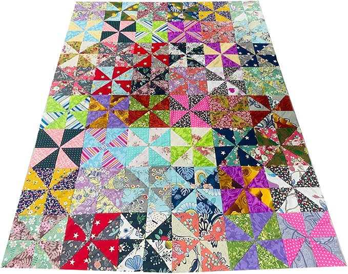 HANPATQUI 50PCS 10 x 10 inch Floral 100% Cotton Fat Quarters Fabric for Sewing and Quilting Bundles Precut Fabric Square for DIY Craft Patchwork
