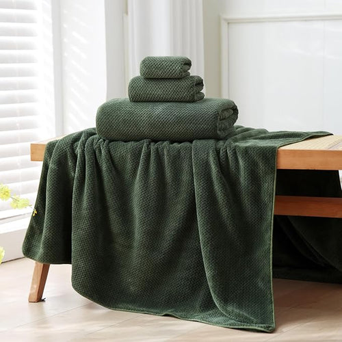 Akzpe 40x80 Inches Bath Sheets Towels for Adults Oversized Bath Towels Extra Large Luxury Super Soft Absorbent Quick Dry Microfiber(Olive Green,1PCS)