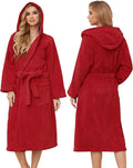 PJGGZ Hooded Bathrobes for Women, Soft Long Towel Robes for Women - Quick Dry yet Warm