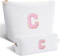 Btffitting Customized Mothers Day Gifts - Birthday Gift for Mom,Gifts From Daughter,Mother in Law Gifts,Mama Gift Idea,Makeup Bag Set Cosmetic Bag - White,C
