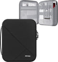 MoKo 9-11 Inch Tablet Sleeve Bag for New 11-inch iPad Air M3, i-Pad A16 2025, iPadPro 11 M5/M4, Air 5/4/3th 10.9"/10.5", 10/9/8th 10.9/10.2, Tab S8/S9 11", Hard EVA iPad Bag with Padded Handle, Black