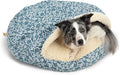 Snoozer Cozy Cave Dog Bed - Indoor Dog Bed with Cover Cave, Covered Calming Burrow for Small & Medium Sized Pets with Blanket Attached, Enclosed, Removable Washable Cover - Large, Ramey Oxford