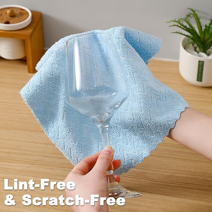 Tigona 80 Pack Microfiber Cleaning Cloth Roll Reusable Paper Towels 12"x12" Tear Away Cloth,Absorbent Dish Rags for House Kitchen,Wash Cloths,Lint Free Rags for Window Cars Cleaning Supplies