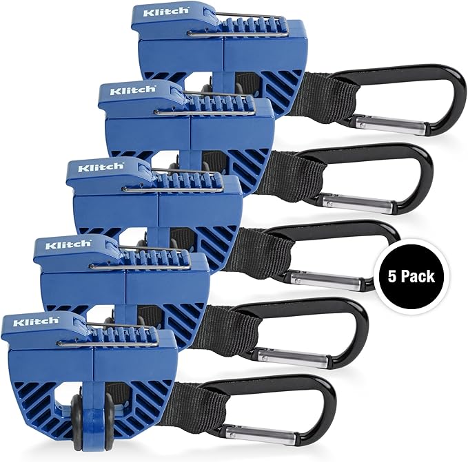 Klitch Footwear Clip, Shoe Bag, Hang Extra Shoes Cleats Boots or Gear on Your Bag.