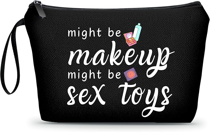ARIOSEY Funny Gifts for Friends, Unique Women's Makeup Bag, Travel Cosmetic Bag
