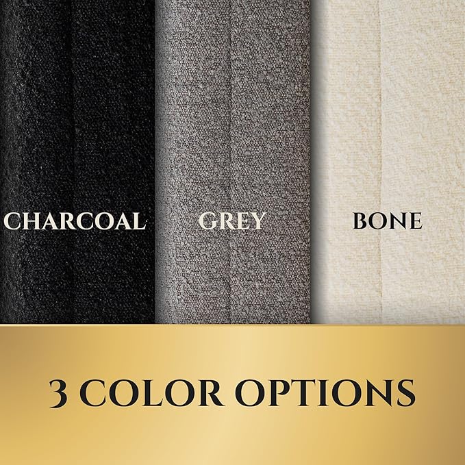 Wasatch Pup Luxury Boucle Fabric Orthopedic Large Dog Bed with Memory Foam | Breathable Comfort and Washable Dog Couch Bed with Waterproof Liner & Cover | Ideal Pet Beds for Big Dogs - Bone (45"x36x7)