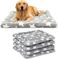 Dog Bed Mat 4 Pcs - Reversible Dog Crate Bed Mats, Soft & Breathable Kennel Pad, Durable Crate Bed for Large Dogs & Cats