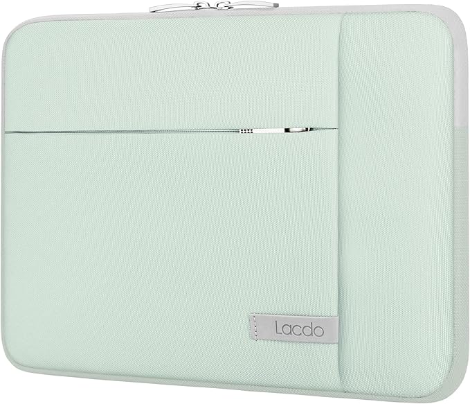 Lacdo Laptop Sleeve Case for 14 inch New MacBook Pro M5/M4/M3/M2/M1 Chips Pro Max A3434 A3112 A3401 A3185 A2918 A2992 2025-2021, 13.8" 13.5" Microsoft Surface Laptop 7th 6 5 4 3 Computer Bag, Green