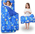 Lasoftan Toddler Nap Mat with Pillow and Blanket, Extra Large Rolled Napping Mats,Slumber Bags for Boys Girls,Kids Sleeping Bag for Daycare, Preschool Travel Camping