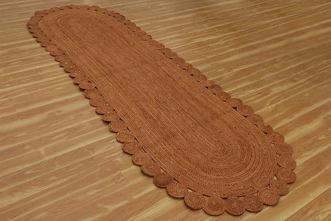 Oval Rug 12x15 Area Rug Kilim Rug Orange Solid Design 0.27 inches ThickIndoor Outdoor Rug Flatweave Rug High Traffic Area Lake House Bedroom Dining Room Living Room