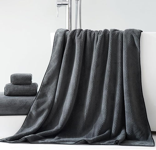 Akzpe 40x80 Inches Bath Sheets Towels for Adults Oversized Bath Towels Extra Large Luxury Super Soft Absorbent Quick Dry Microfiber (Charoal Grey,1PCS)