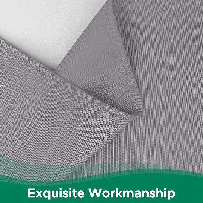 Biscaynebay Wrap Around Bed Skirts for King & Cal King Beds 19" Long Drop, Silver Grey Adjustable Elastic Dust Ruffles Easy Fit Wrinkle & Fade Resistant Silky Luxurious Fabric Solid Machine Washable