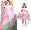 Lasoftan Toddler Nap Mat with Pillow and Blanket, Extra Large Rolled Napping Mats,Slumber Bags for Boys Girls,Kids Sleeping Bag for Daycare, Preschool Travel Camping