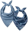 Pet Passion Bandit - The PET Bandana 100% Organic Cotton Pet Bandanas Clothes for Small, Medium, Large Dogs, 2-Pack Camo-Navy, X-Small/Small