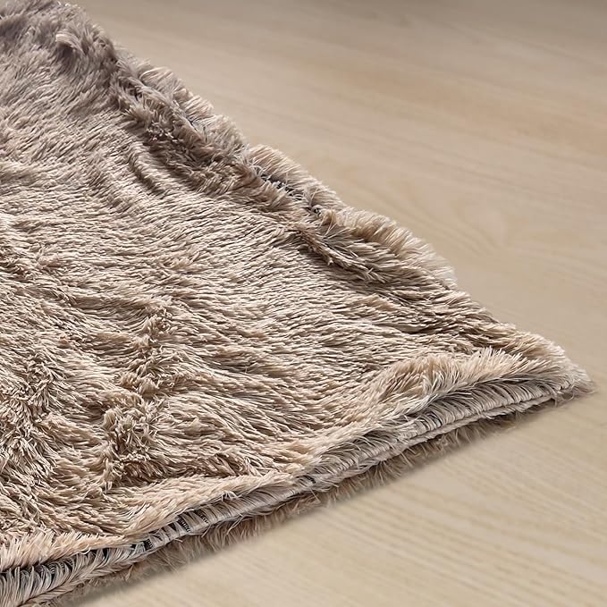 PJYuCien Fluffy Fleece Calming Pet Throw Blanket, Super Soft and Warm for Indoor Cats and Dogs, Medium 24" * 32", Machine Washable, Puppy Bed (Brown)