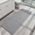 Bosap Bath Mat,Ultra Thin Bathroom Runner Rugs,Large Bath Mats for Bathroom,Quick Dry,Non-Slip,Machine Washable,Low Pile,Bath Rug,Shower Outside,Sink,Home Decor Accessories.Grey,3'x5'(36x60inch)
