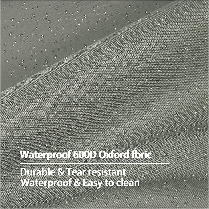 Dalema Dog Bed Cover,Waterproof Tough Plastic DIY Pet Bed Cover,Non Stick Hair Easy to Clean Rectangular Fillable Dog Bed Covers with Zipper(Greyish Green,36" L x 27" W x 4" Th,Cover Only)
