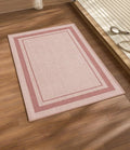 chakme Bathroom Rugs Mat 24x17, Ultra Thin Non Slip Bath Mat Small Quick Dry Absorbent Bath Mat for Bathroom Floor, (Light Pink, 24"x17")