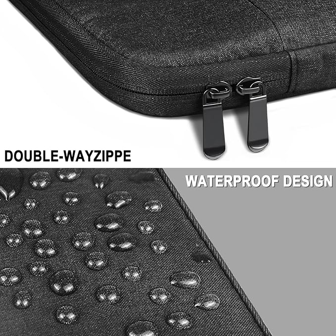 Laptop Sleeve 14 Inch, Water Resistant Traveling Computer Cover with Handle, Shockproof Protective Carrying Laptop Case Compatible for 14 Inch MacBook Air/Pro, HP, Dell, Asus, Lenovo, Black