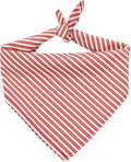 Bubblepup Christmas Dog Bandanas, Soft Cotton Red Dog Bandanas for Small Medium Large Dogs