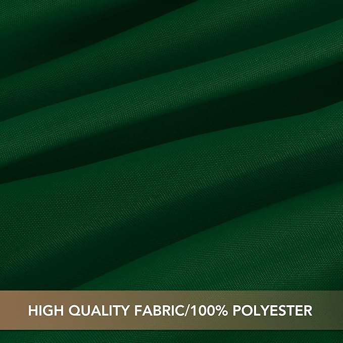 sancua 120 Inch Round Tablecloth, 8 Pack Hunter Green - Circle Polyester Fabric Table Cloth for Chiristmas Party Reception Banquet Birthday, Washable Formal Table Cover (Fit 48-96 Inch Tables)