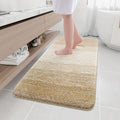 Arotive Microfiber Bathroom Rugs, Shaggy Soft and Absorbent Bath Rug, Non-Slip, Thick Plush Machine Washable Dry Bath Mats for Bathroom, Tub and Shower, 54x24, Camel, Rectangular