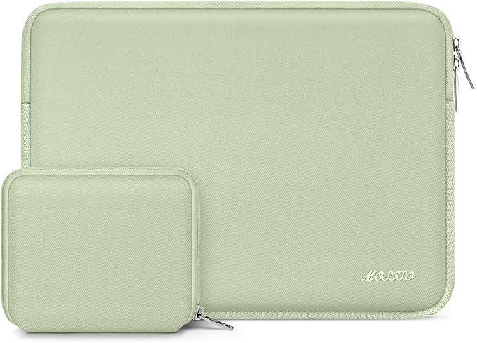 MOSISO Laptop Case 13 inch, 13 inch Laptop Sleeve Bag Compatible with MacBook Air 13 M4 M3 M2 M1 2025-2018 / Pro 13 M2 M1 2025-2016, Neoprene Computer Sleeve Bag with Small Case, Sage Green