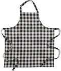Solino Home Linen Bib Apron for Men & Women - 33 x 30 Inch Kitchen Apron with Front Pockets - Handcrafted from European Flax