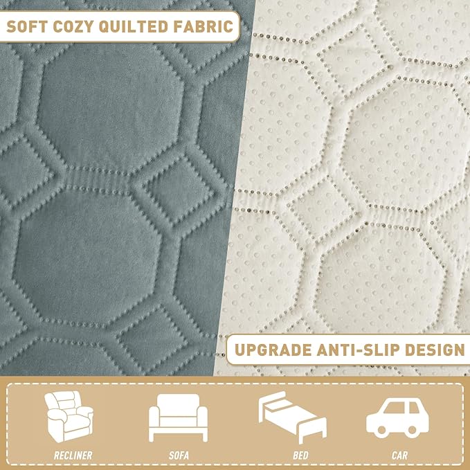 ZNSAYOTX Ultimate Cozy Blankets (30"x70") 100% Waterproof Sofa Mat Blanket for Dog Pets, Bed Couch Protector with Non-Slip Back Washable Durable, Pee Scratch Proof Easy to Clean (Dark Grey)