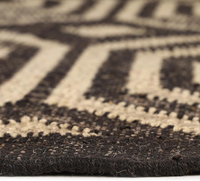 Klim Wool Jute Rug – Handwoven Elegance and Durability (Design 1)