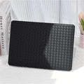 BYCeKe Woven Case for MacBook Pro 14 inch Case 2025-2021 M5 M4 M3 M2 M1 A3434 A3112 A3185 A3401 A2918 A2992 A2779 A2442,Protective Leather Woven Textured Cases&Keyboard Cover for Mac Pro14,Boho Black