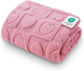 Luciphia Small Dog Blanket Washable Pet Bed Cover Soft Fluffy Puppy Blanket with Premium Fleece 300GSM Cozy Calming Cat Blankets for Indoor Cats Pink 57x40 inch