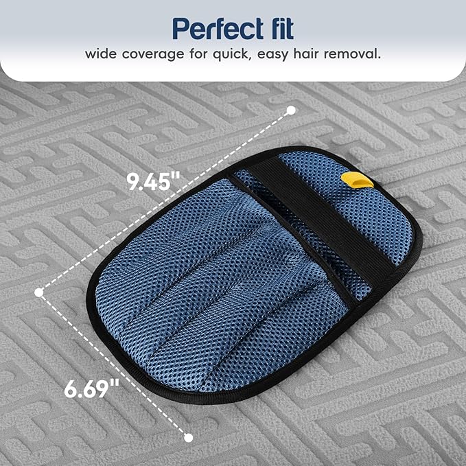 JMFANGLIU Upgraded Pet Hair Removal Gloves with 5-Finger Design,Reusable Electrostatic Mitts with Enhanced Grip, Quickly Remove Cat & Dog Hair from Sofas, Beds, Clothes, Carpets，1PCS
