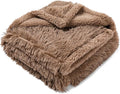 Wowchine Brown Dog Blanket Waterproof Calming Pet Blankets Fluffy Long Faux Fur Pets Couch Throw Blankets for Cat Love Bed Cover Washable(Brown,M-57x40in)