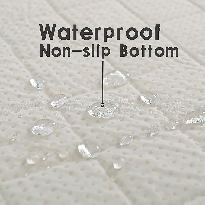 Dog Crate Pee Pads - Wahable Dog Rugs Non-Slip Puppy Pads for Small Dogs, Water Absorb Training Pads (2740 Gray)