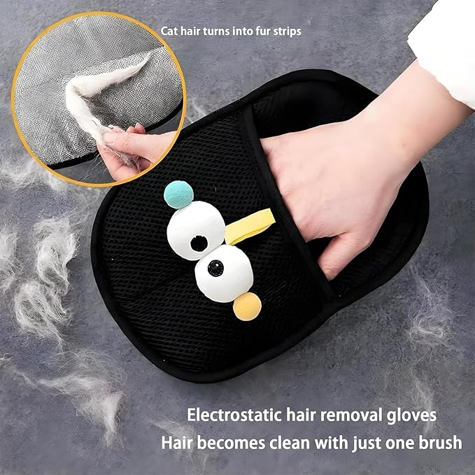 Yehenarn Pet Hair Remover Glove, 2PCS Upgraded Magic Brush Electrostatic Mitt for Dogs & Cats, Pet Hair Removal Glove Tool for Furniture, Car Seat, Clothes, Couches, Carpet, Laundry