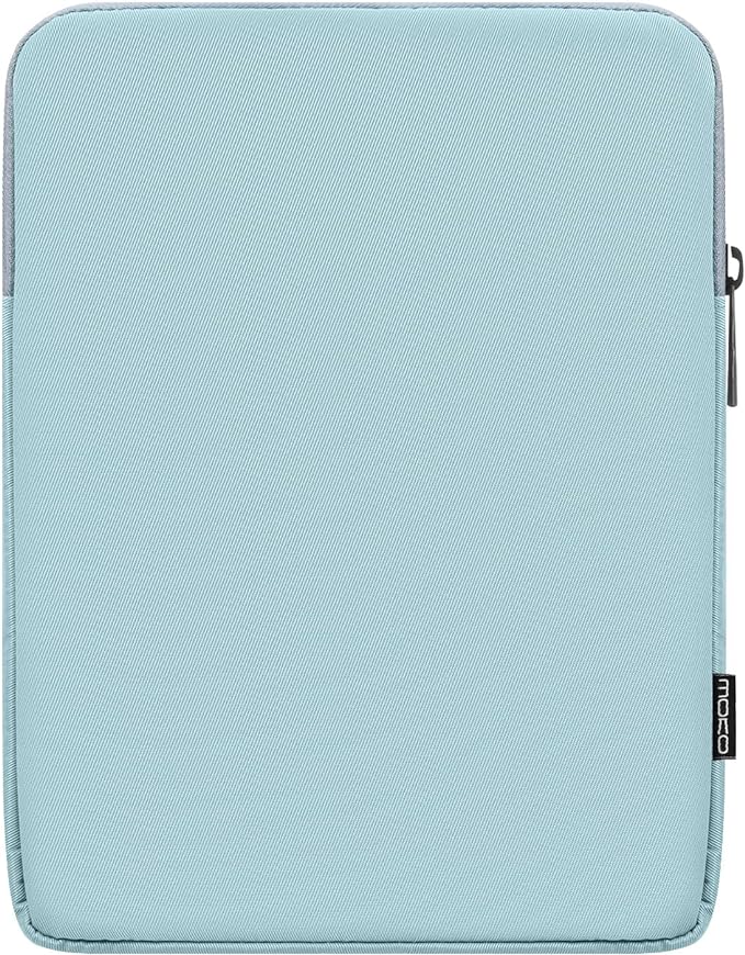 Moko 9-11 Inch Tablet Sleeve Bag Carrying Case Fits iPad air 5 10.9" 2022, iPad Pro 11 M2 2022-2018, iPad 10th 10.9,iPad 9/8/7th Gen 10.2,iPad Air 4 10.9/Air 3 10.5,Tab S8/S9 11", Misty Blue