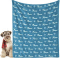 GlisterGlow Personalized Dog Blanket, Customized Pet Blankets with Name Picture, Throw Blanket for Small Medium Large Dog Puppy Cat