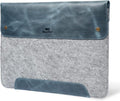 MegaGear Genuine Leather and Fleece MacBook Bag Laptop Sleeve for MacBook Pro and MacBook Air Case 14 Inch - 13 Inch (M4, M3, M2, M2, M1, Pro, Max) 13.3 Inch, iPad Pro 12.9 Inch - 2020 to 2024 Models