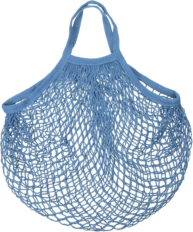 MECCANIXITY Cotton Mesh Bag Reusable Washable Mesh Net String Grocery Bags Organizer for Fruits Vegetables Shopping